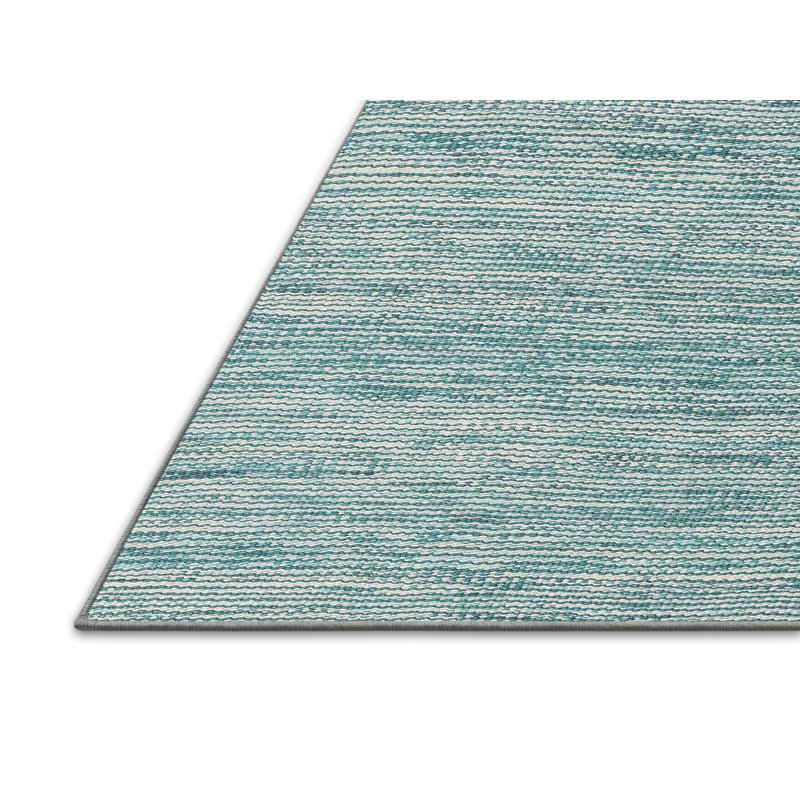 Tapis abstrait gris / vert mer, Rectangle 2 pi x 5 pi