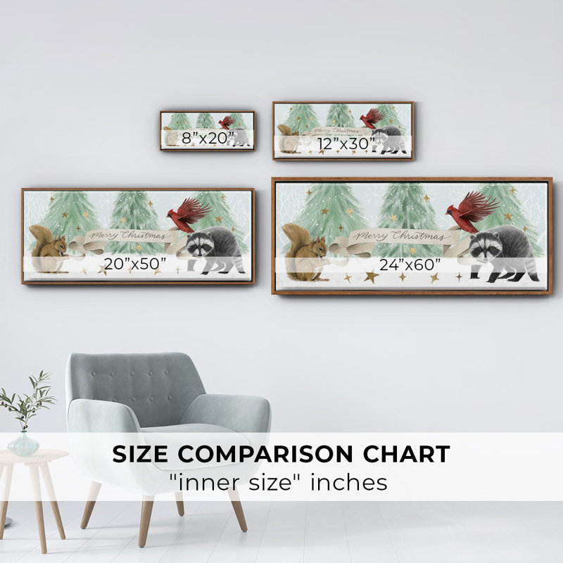 Collection «Christmas in the Forest» - Toile encadrée, H 24 po x l 60 po