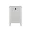 Table de chevet blanche moderne 2 pièces avec 3 tiroirs, ports de chargement USB et prises de courant - Table de bout élégante