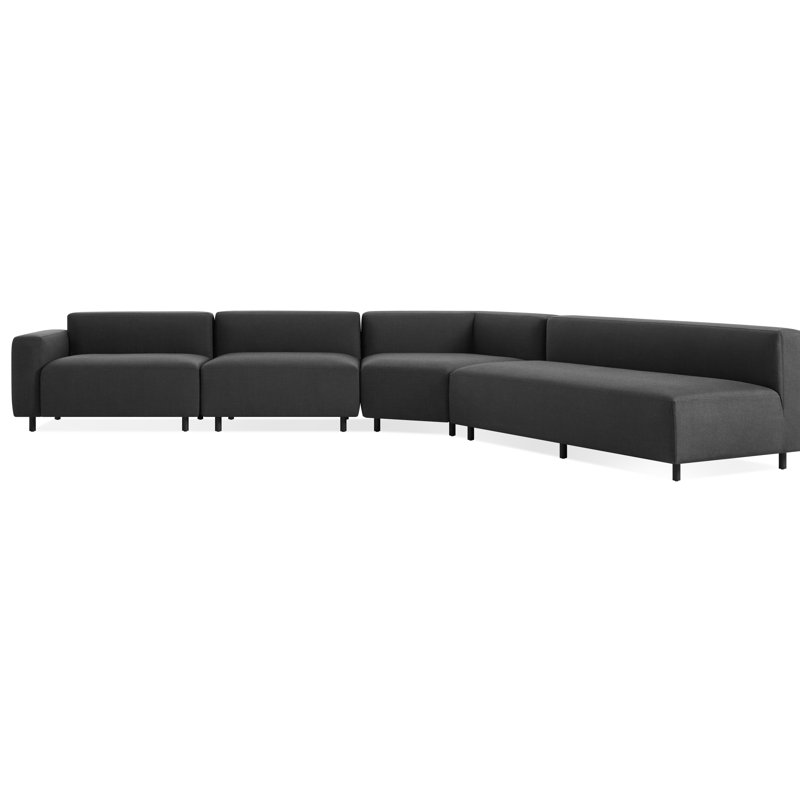 Canapé modulaire d'extérieur 9 Yard, Charbon Sunbrella®, Face à la gauche