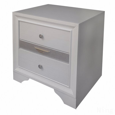 Table de chevet blanche