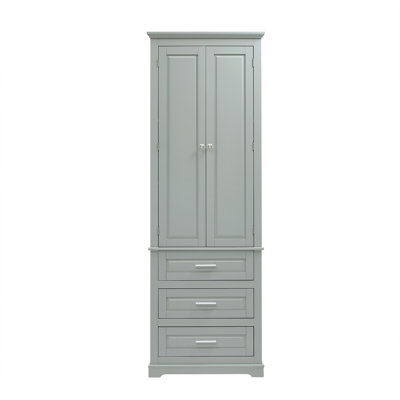 Grande armoire de rangement avec trois tiroirs pour la salle de bain / bureau