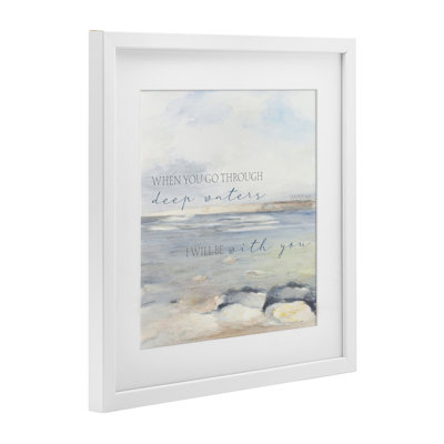 «Deep Waters with You», reproduction sous verre encadrée, design par Lanie Loreth
