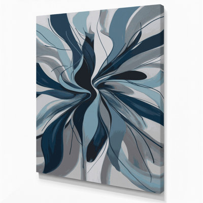 Abstract Figurative 14 Gray Canvas Wall Art