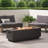 Outdoor 50,000 BTU Rectangular Iron Propane Fire Pit,Tank Cover not Included