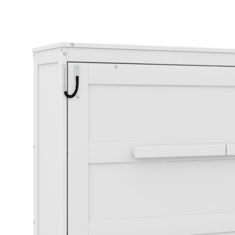 Lit escamotable peu encombrant, Lit double, Blanc