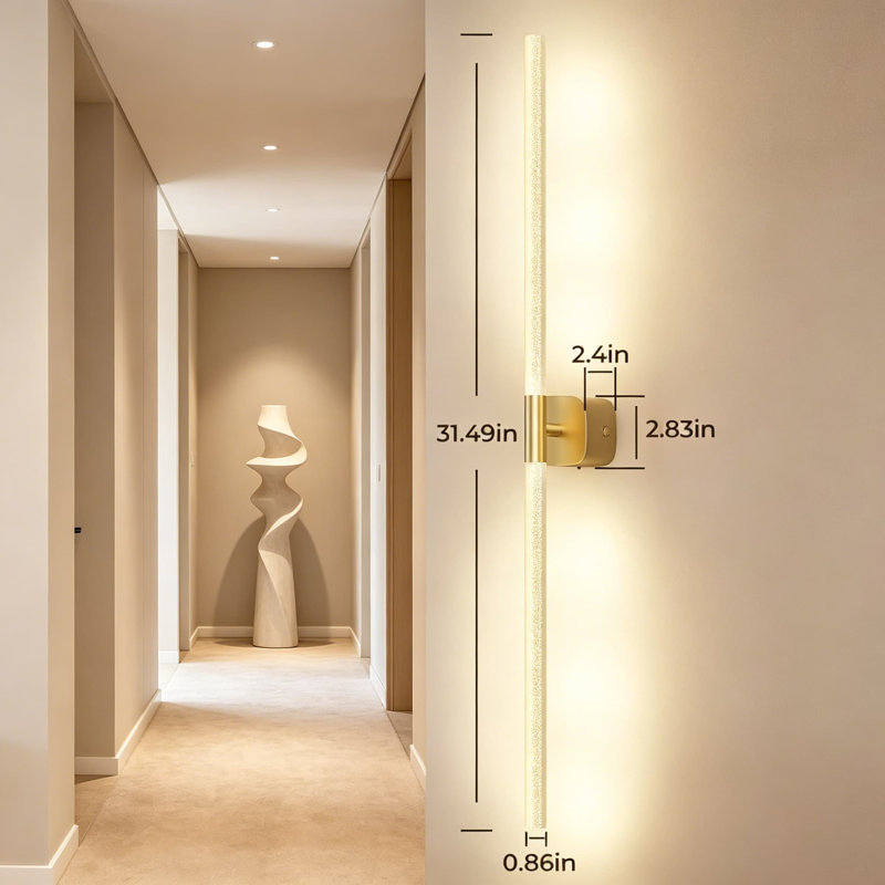Ensemble de 2 appliques murales rechargeables à piles, sans fil, à intensité variable avec pile de 12 000 mah, aucun câblage nécessaire pour le couloir du salon