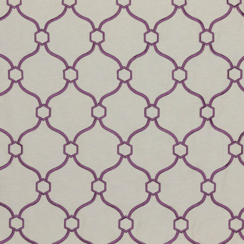 Tissu quadrilobe Suite Picardie, Lilas