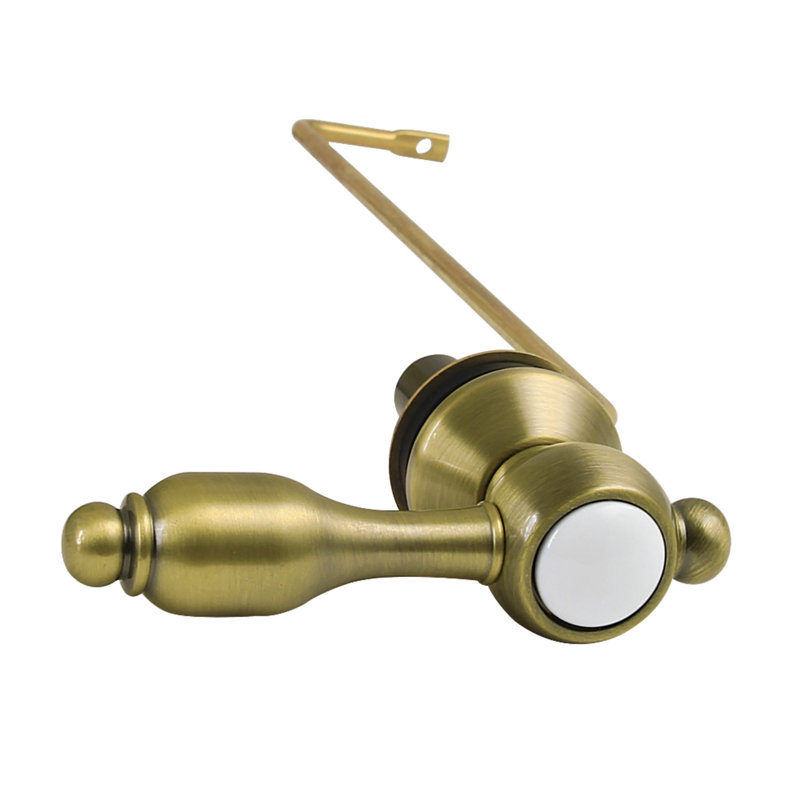 Levier de réservoir de toilette à fixation latérale Kingston Brass Tudor, Laiton antique