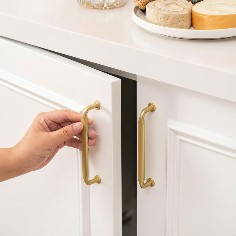 30 Pack 3 Inch Brushed Brass Cabinet Pulls Kitchen Cabinet Handles Gold Drawer Pulls Zinc Alloy Solid Hardware for Bathroom Cupboard Dresser