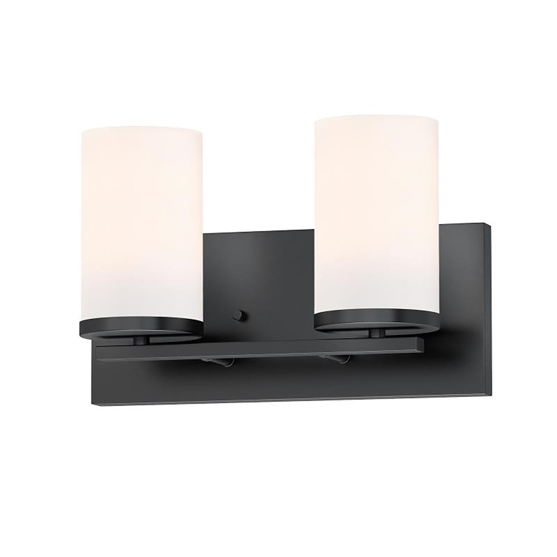 Barre d'éclairage de salle de bain Grajeda, Noir