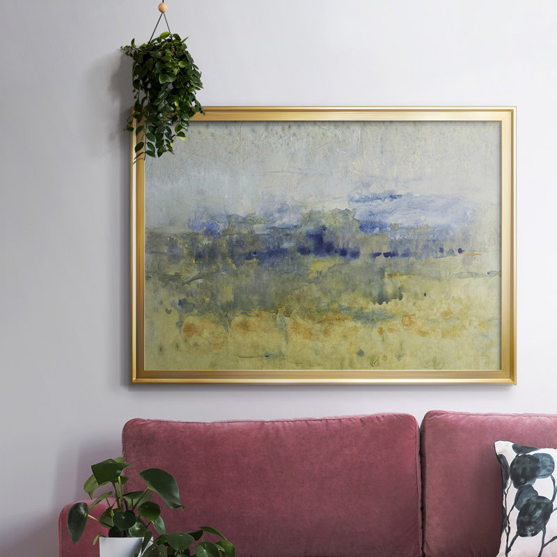 Open Terrain II, reproduction d'art sur toile, Or, H 18 po x l 26 po x P 1,5 po