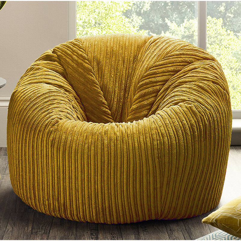 Cord Refillable Classic Bean Bag, Teal
