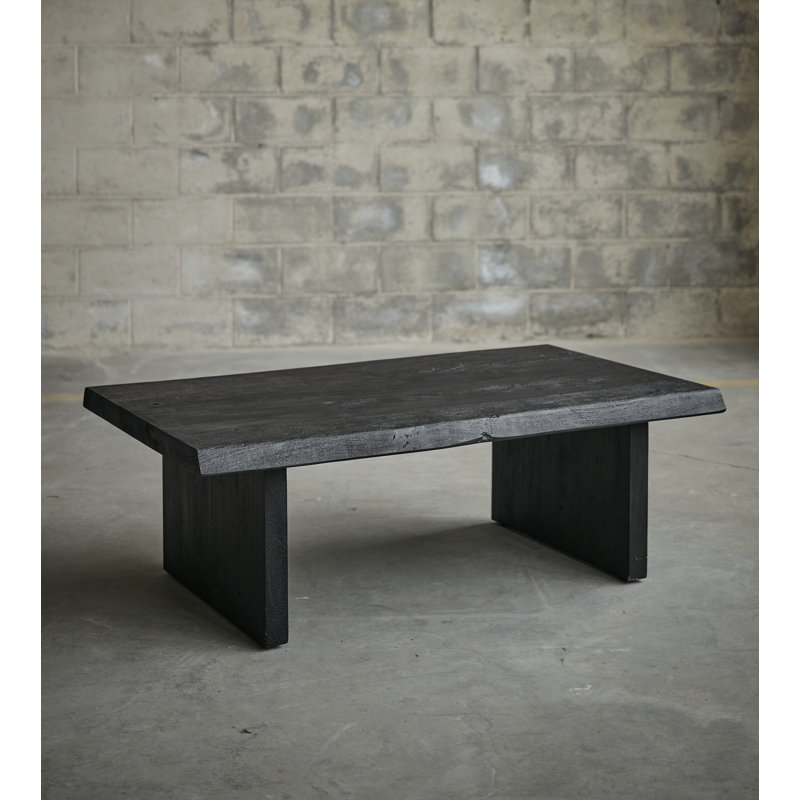 Colin Kentley Solid Wood Sled Coffee Table, Ebonized