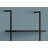Abdulrahman 72 Inch Etagere Bookcase, 5 Tier Ladder Display Shelves, Black-1029568378
