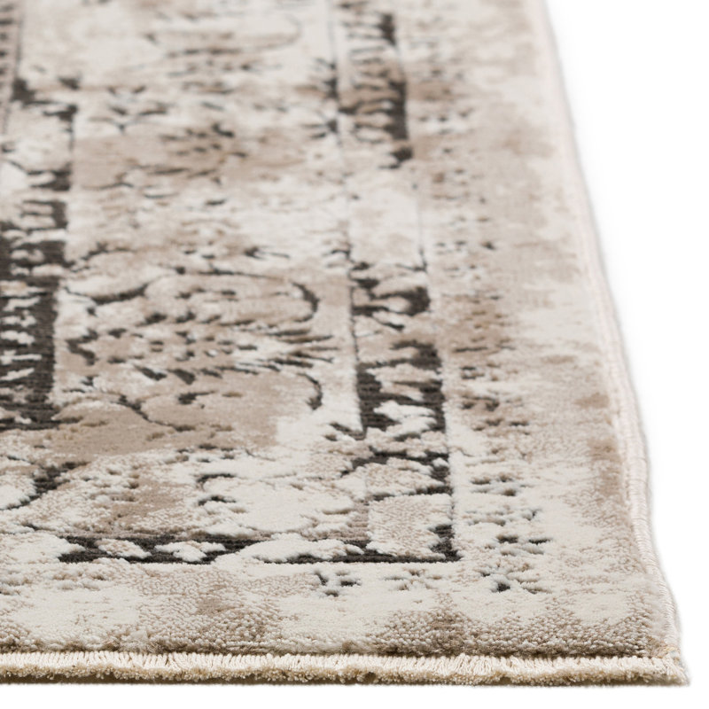 Tapis oriental en polyester / polypropylène Jacklene, Rectangle 7 pi 10 po x 10 pi