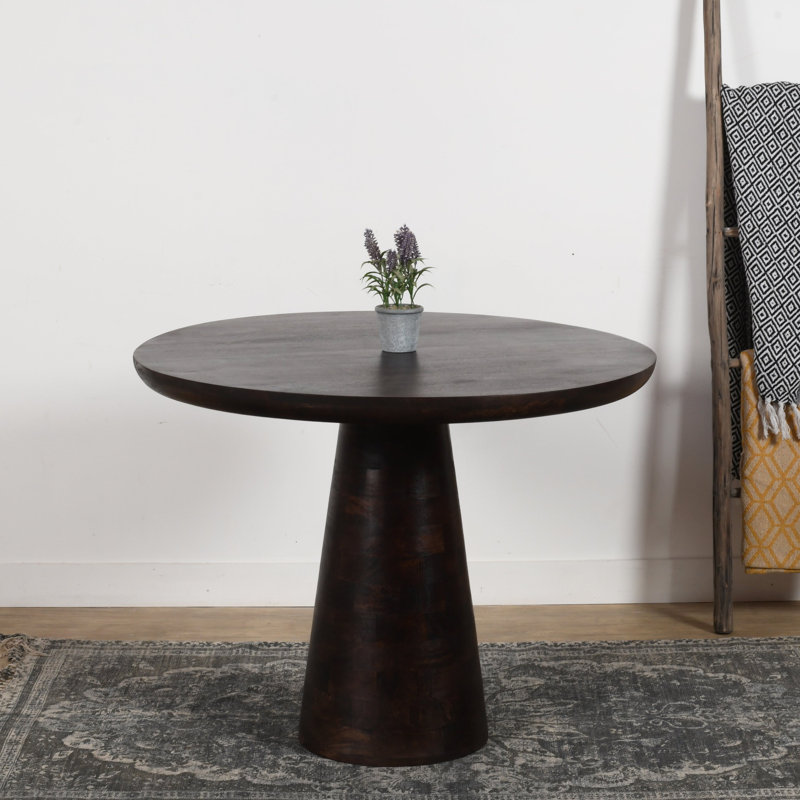 Simonetta Acacia Round Solid Wood Dining Table