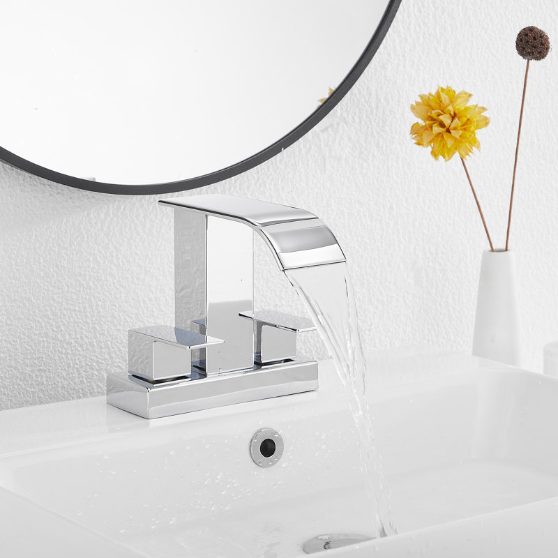 Robinet de salle de bain Centreset, Chrome poli