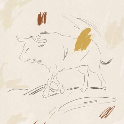 Big Bull II by Jacob Green - Wrapped Canvas Painting