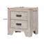 Table de chevet 2 tiroirs 1Pc