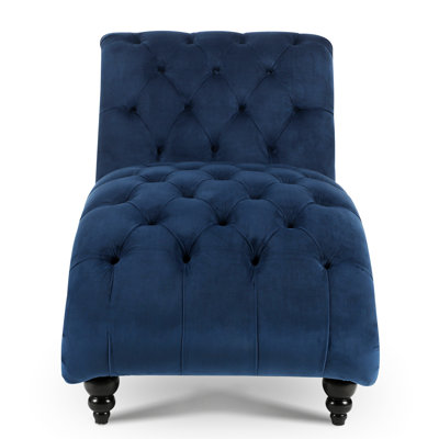 Chaise longue sans accoudoirs touffetée