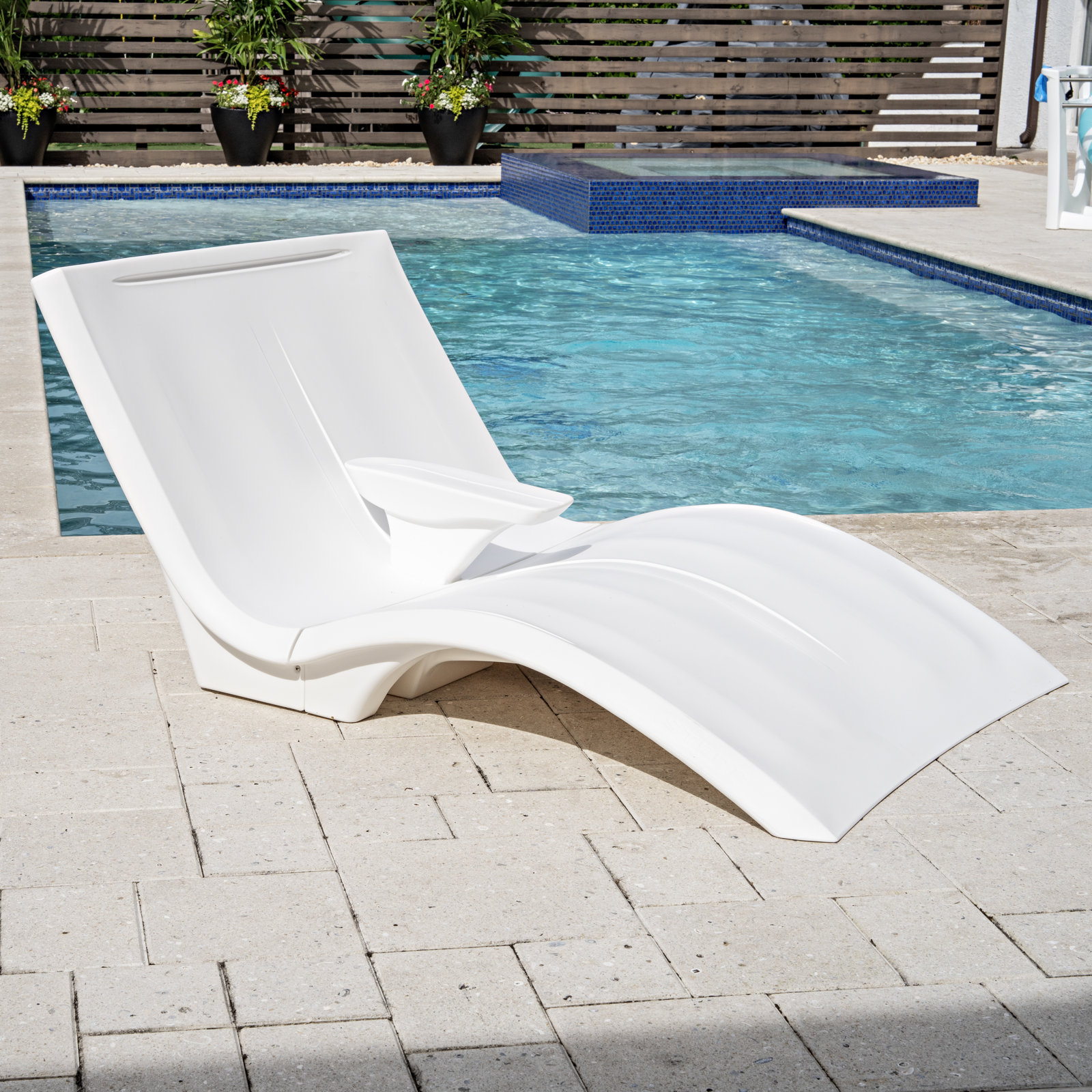 Vero 46" Patio Double Chaise Lounge