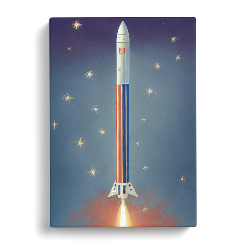 An Amazing Spaceship Rocket - Wrapped Canvas, 60cm H x 40cm W x 3cm D