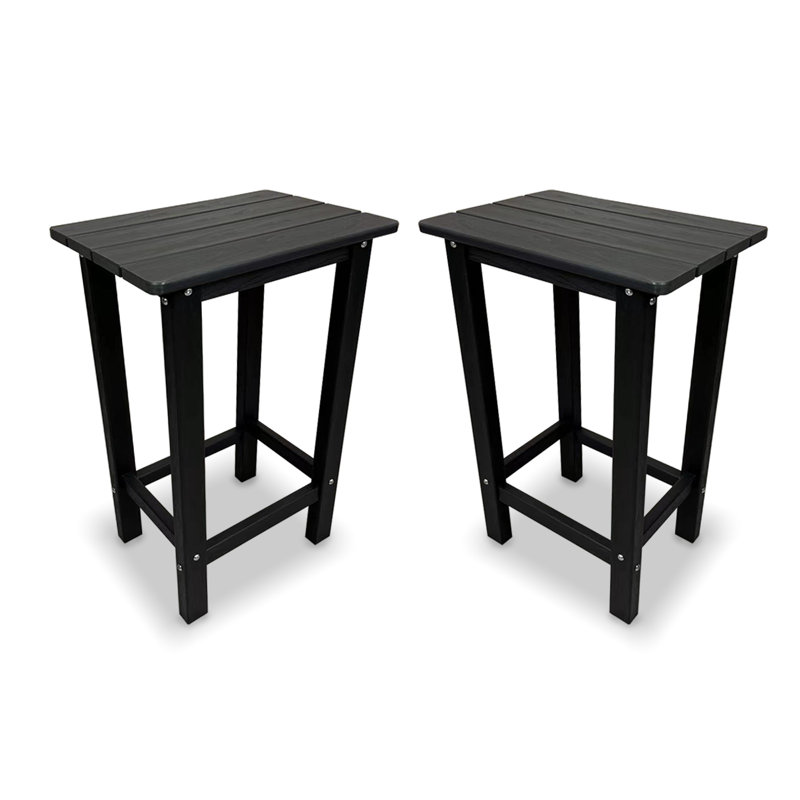 Tabourets de bar en PEHD, 2 pièces