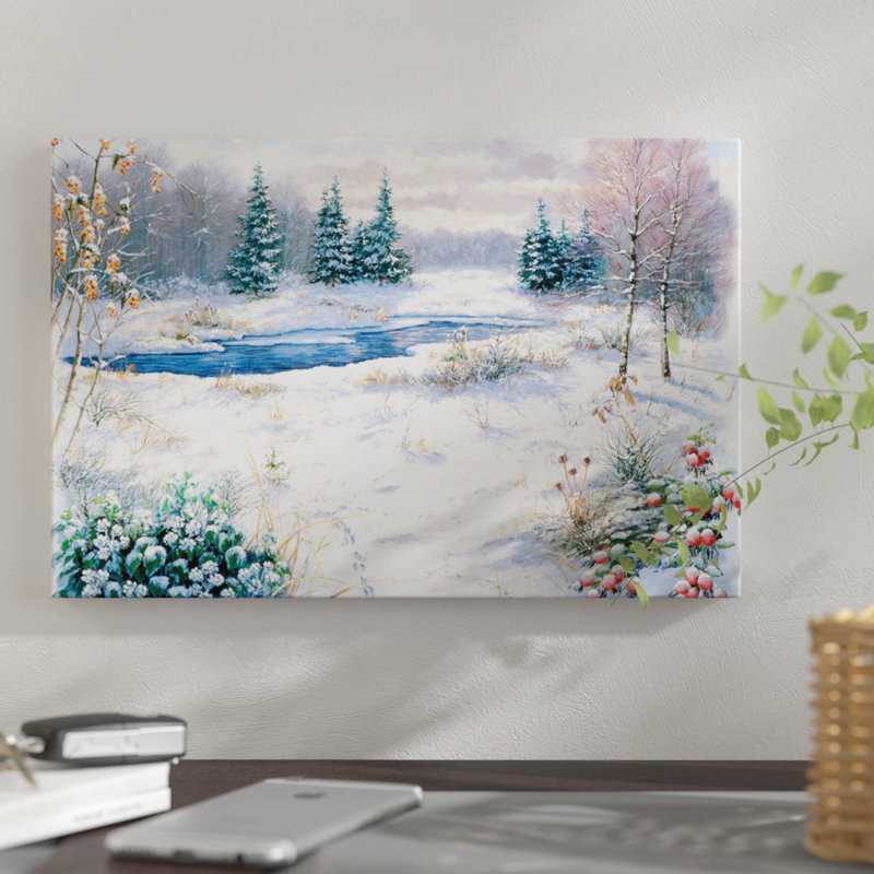 " Winter Time " by Peter Motz, 18" H x 26" W x 1.5" D, No Mat, Wrapped Canvas