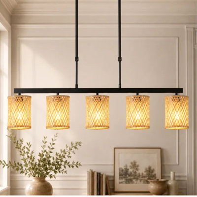 5 - Light Natural Kitchen Island Pendant