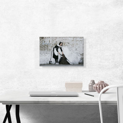 «Maid in London» par Banksy, reproduction d'art sur toile tendue