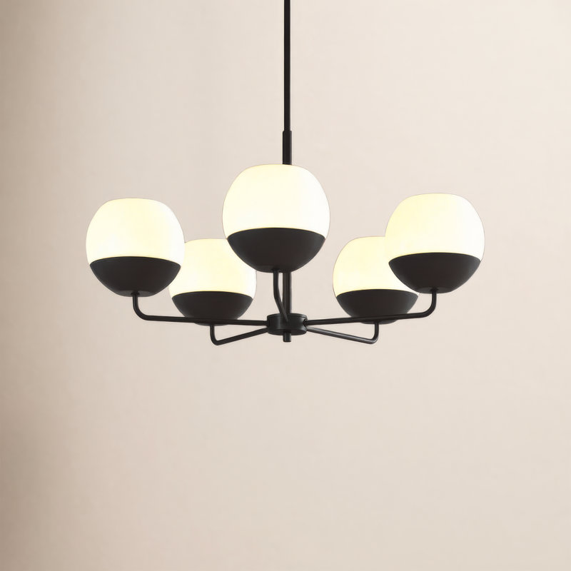 Alvin 5 - Light Chandelier, Midnight Black