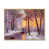 Toile naturelle avec cadre flottant