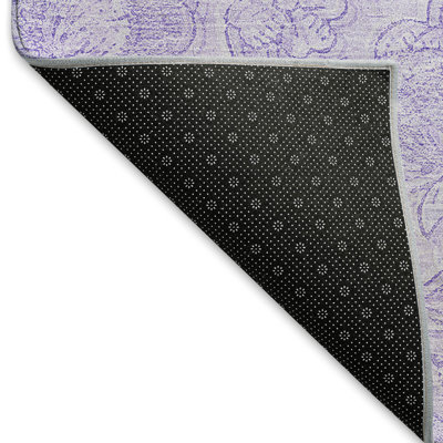 Premium Machine Washable Prisco Lilac Rug