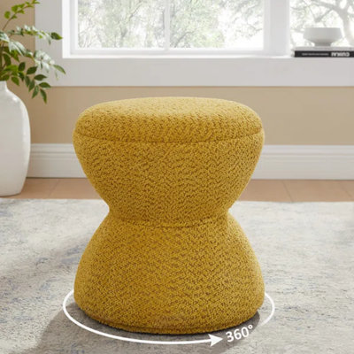Kadezha Upholstered Swivel Ottoman
