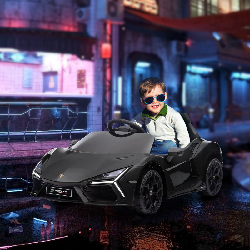 AIYAPLAY Lamborghini Revuelto Licensed Kid Electric Car 12V Ride On Black