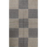 Wool Geometric Area Rug in Beige