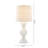 Josilyn 1 Light White Table Lamp With Polyresin Base