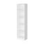 5-Shelf Bookcase In White - Practical & Elegant Home Storage Modern With 5 Shelves Organization