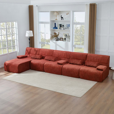 Canapé modulaire ergonomique modulaire avec velours côtelé