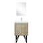 24 po Meuble-lavabo l 20 po x P 20 po, comptoir en marbre, robinet en nickel brossé, meuble-lavabo à 18 teintes et pratique, matériau durable-1627455949