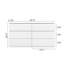 Commode 6 tiroirs 55,12 po