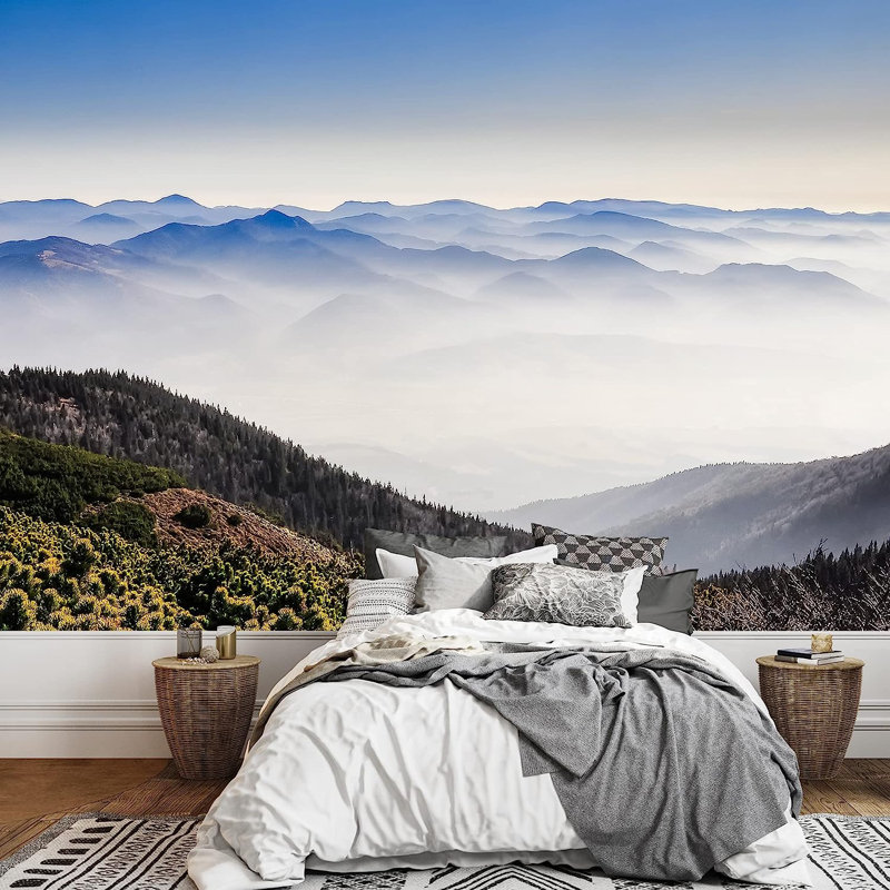 Murale lever de soleil, L 66 po x l 96 po