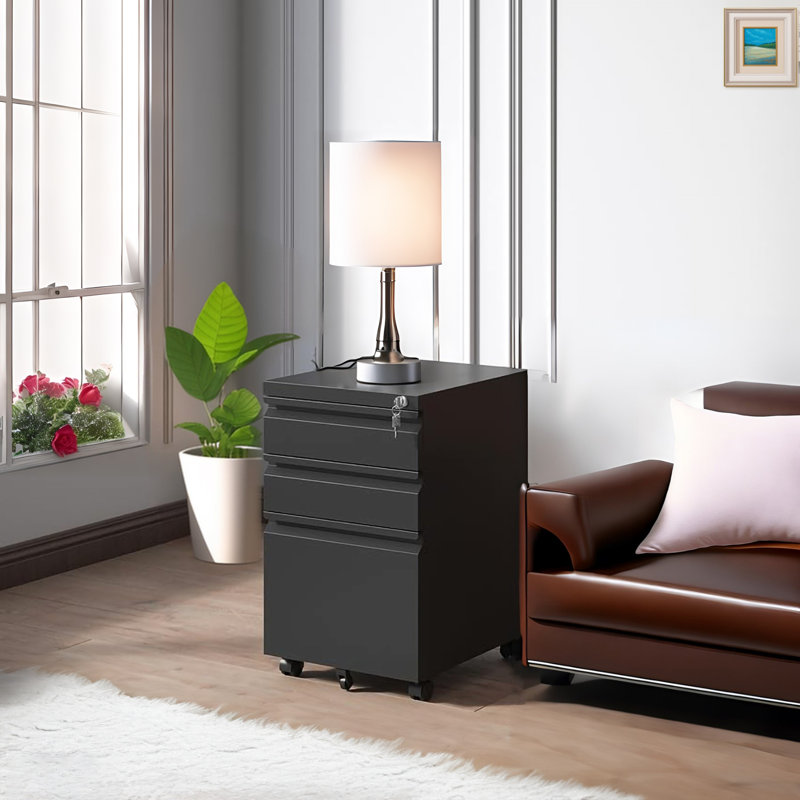 Malinalli 15.75'' Wide 3 -Drawer Mobile File Cabinet