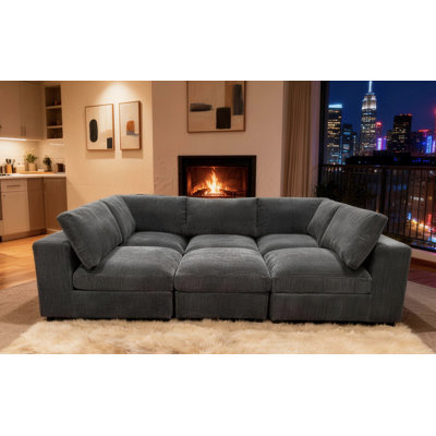 Arregui Corduroy Sectional