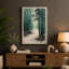Winter Forest Path Japandi - Wrapped Canvas-434728875-434728885