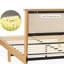 Base de lit plateforme avec tête de lit en rotin naturel-1217363901