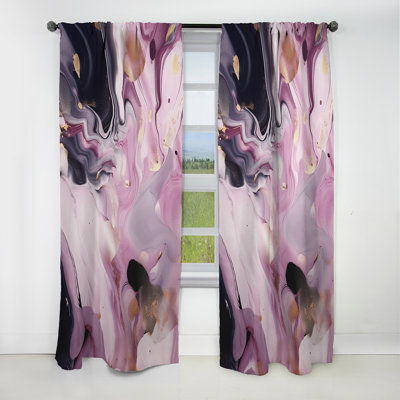 Tavares - Abstract Marble Curtain - Blackout Marble Curtain - 1 Panels