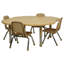 Table d'activité Clover T-Mould avec pieds minuscules réglables-109512123-109512131