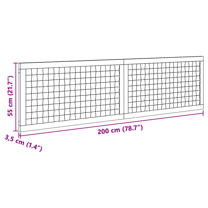Solid Wood Headboard, 200 x 200cm